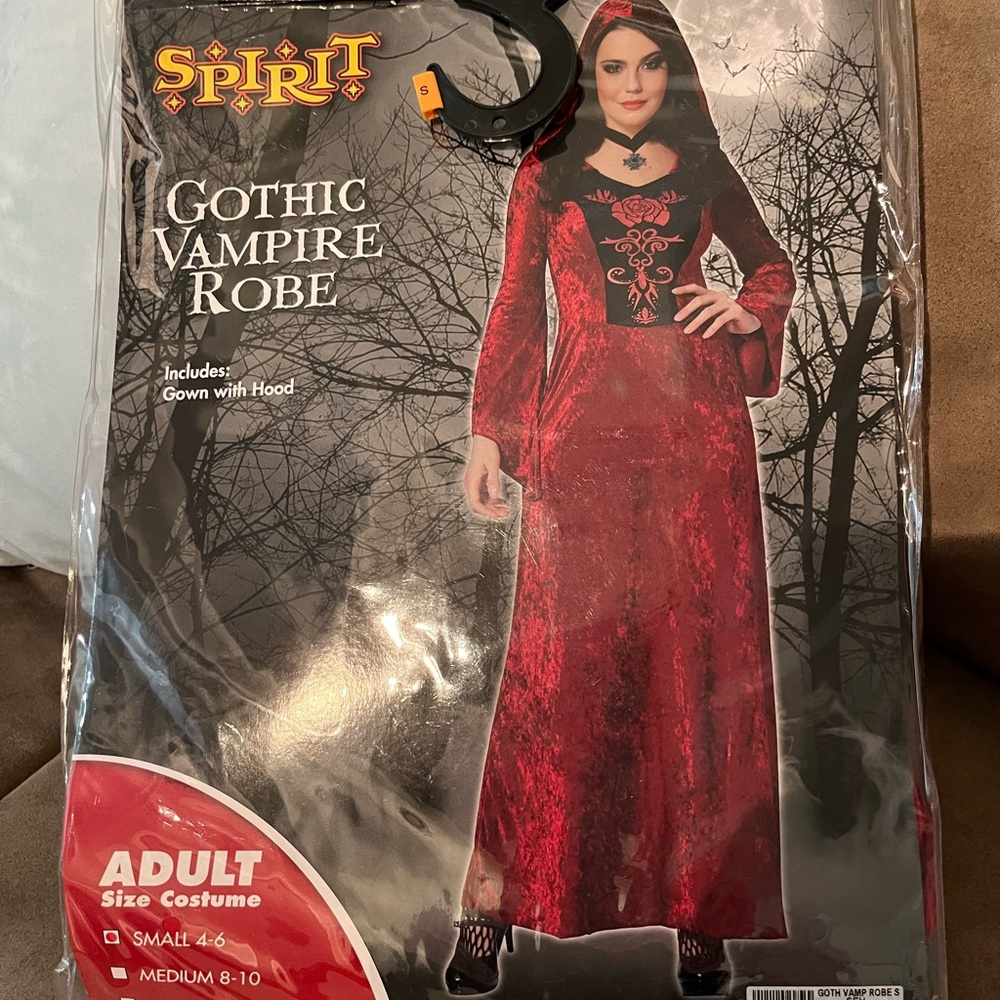 Spirit Gothic Red Vampire Robe/ Gown Women’s Costume